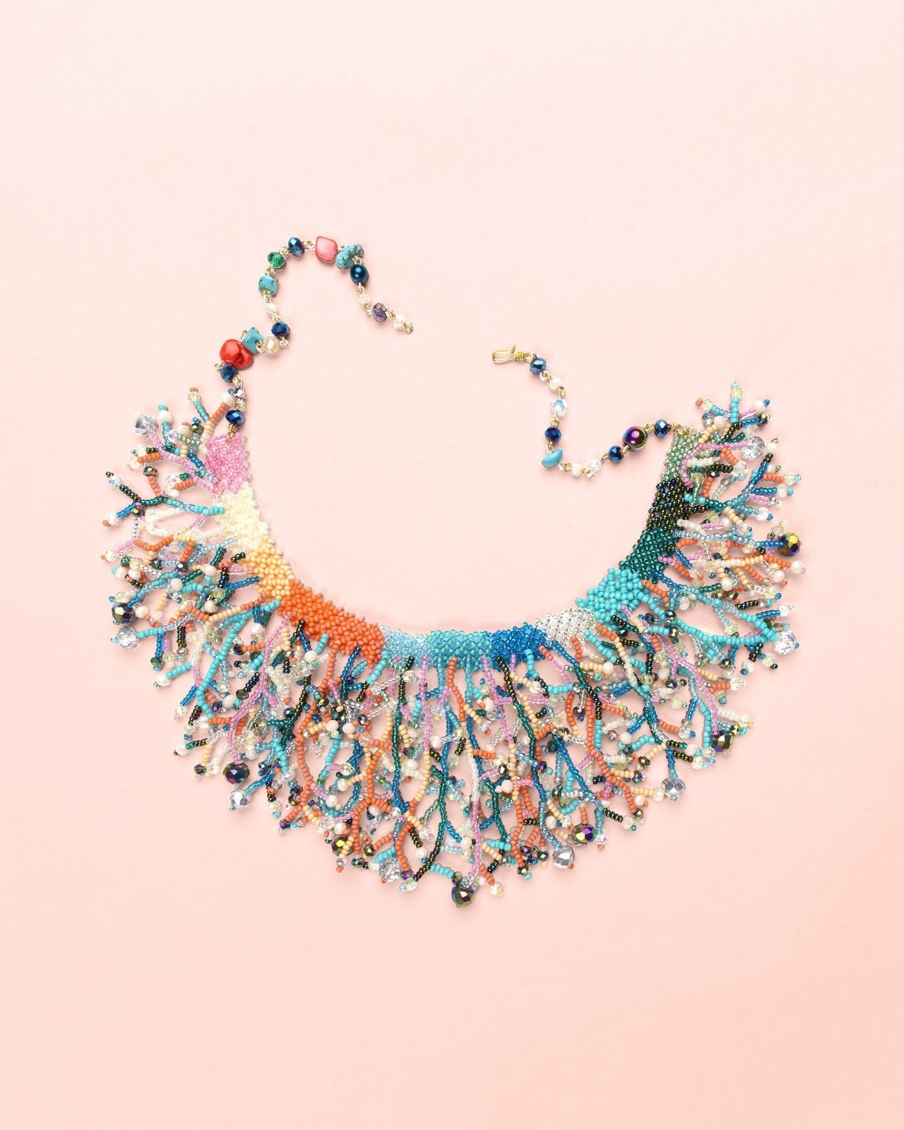 Crystal Coral Necklace
