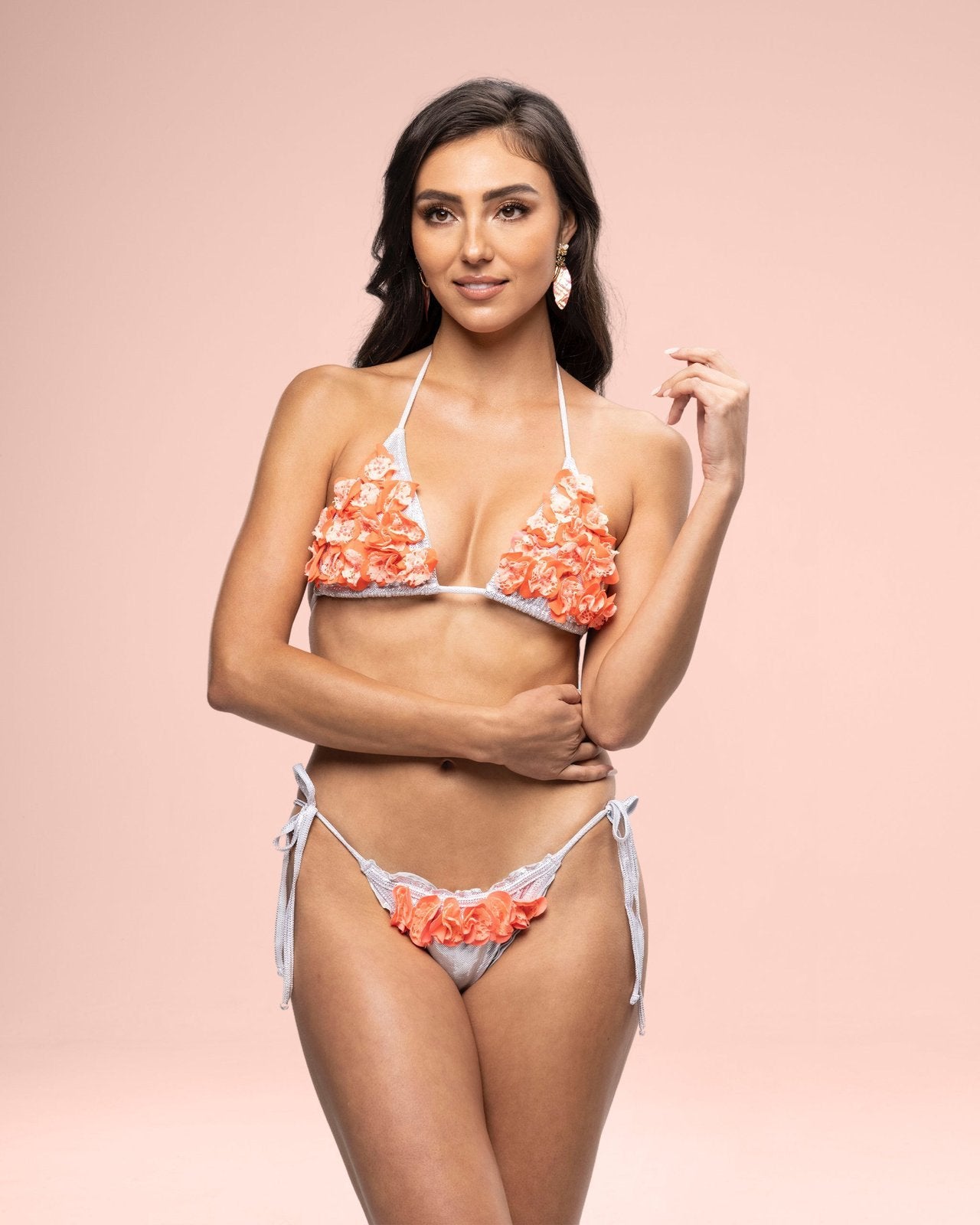 Coral Flower Bikini Bottom