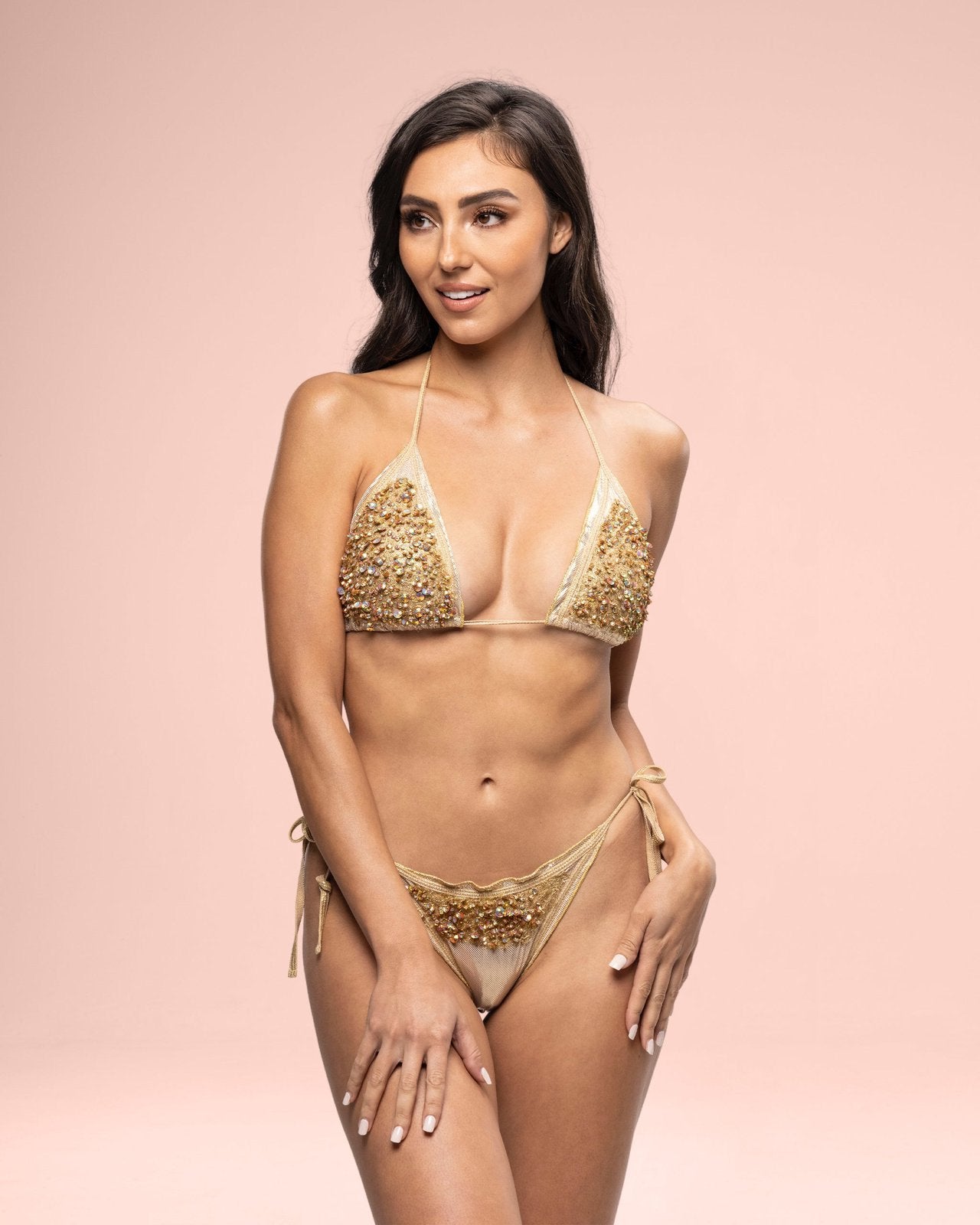 Gold Opulence Bikini Top